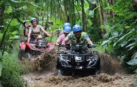 Exciting ATV ride through jungle trails on Adventure Tours in Bali