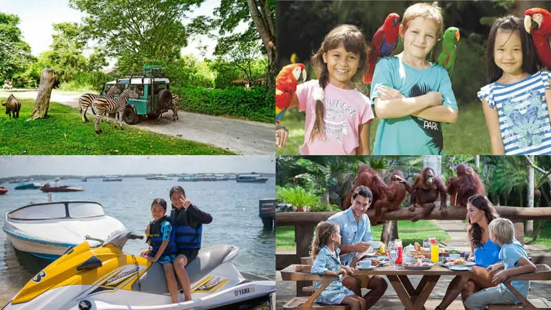 Outdoor picnic and water sports in Family Friendly Tours in Bali