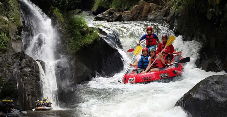 Ayung River rafting adventure for Family Friendly Tours in Bali