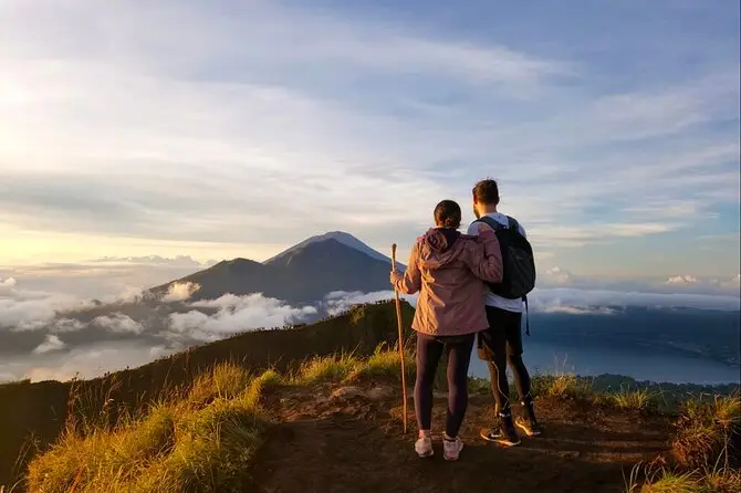 Mount Batur sunrise trek as a highlight of Adventure Tours in Bali