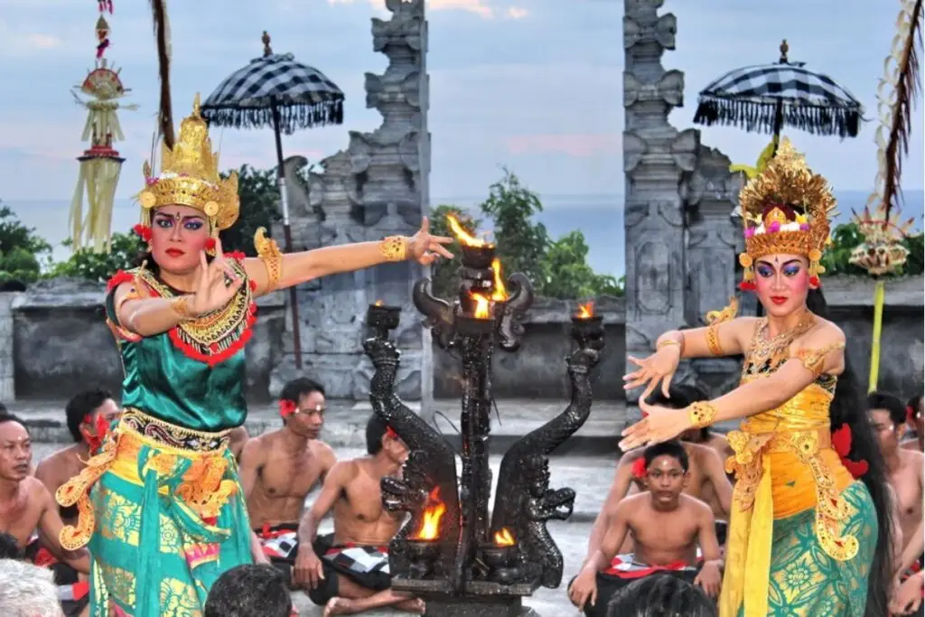Traditional Kecak Dance performance in Family Friendly Tours in Bali