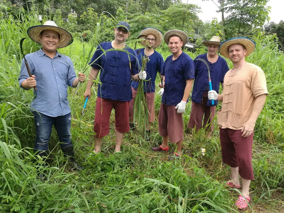 Local expert Bali tour guides showing travelers traditional farming activities