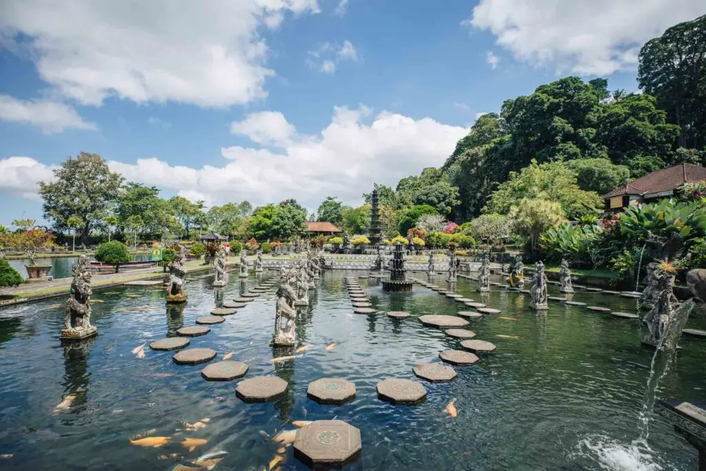 Bali Day Tour to Tirta Gangga Water Palace with royal pools.
