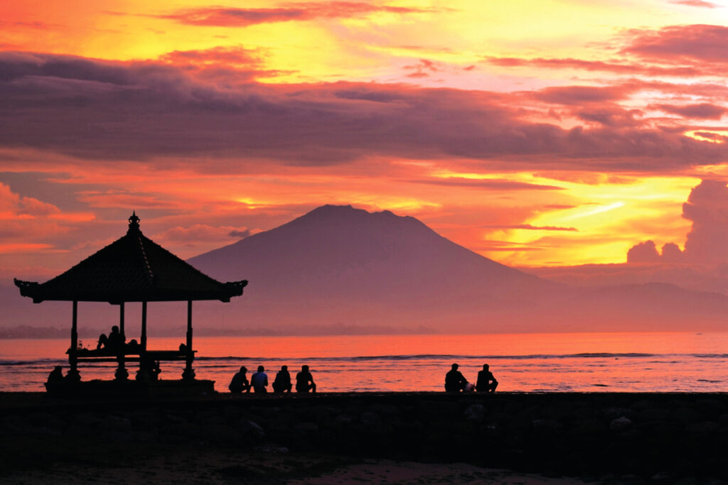 Peaceful sunrise in Bali captured on a Bali Day Tour adventure